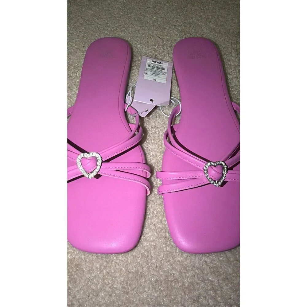 Wild Fable Pink Flats sandals 9.5 NWT